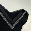 تاپ زنانه یقه نگینی - Image 3