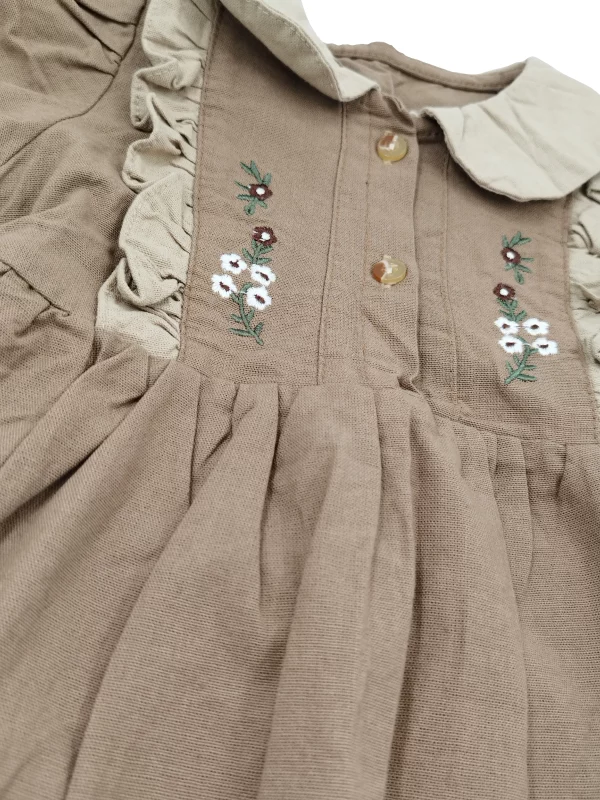 سارافون دخترانه چین چین شکلاتی - Image 3