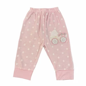 شلوار نوزادی کالسکه صورتی