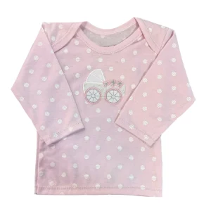 پیراهن دخترانه کالسکه صورتی