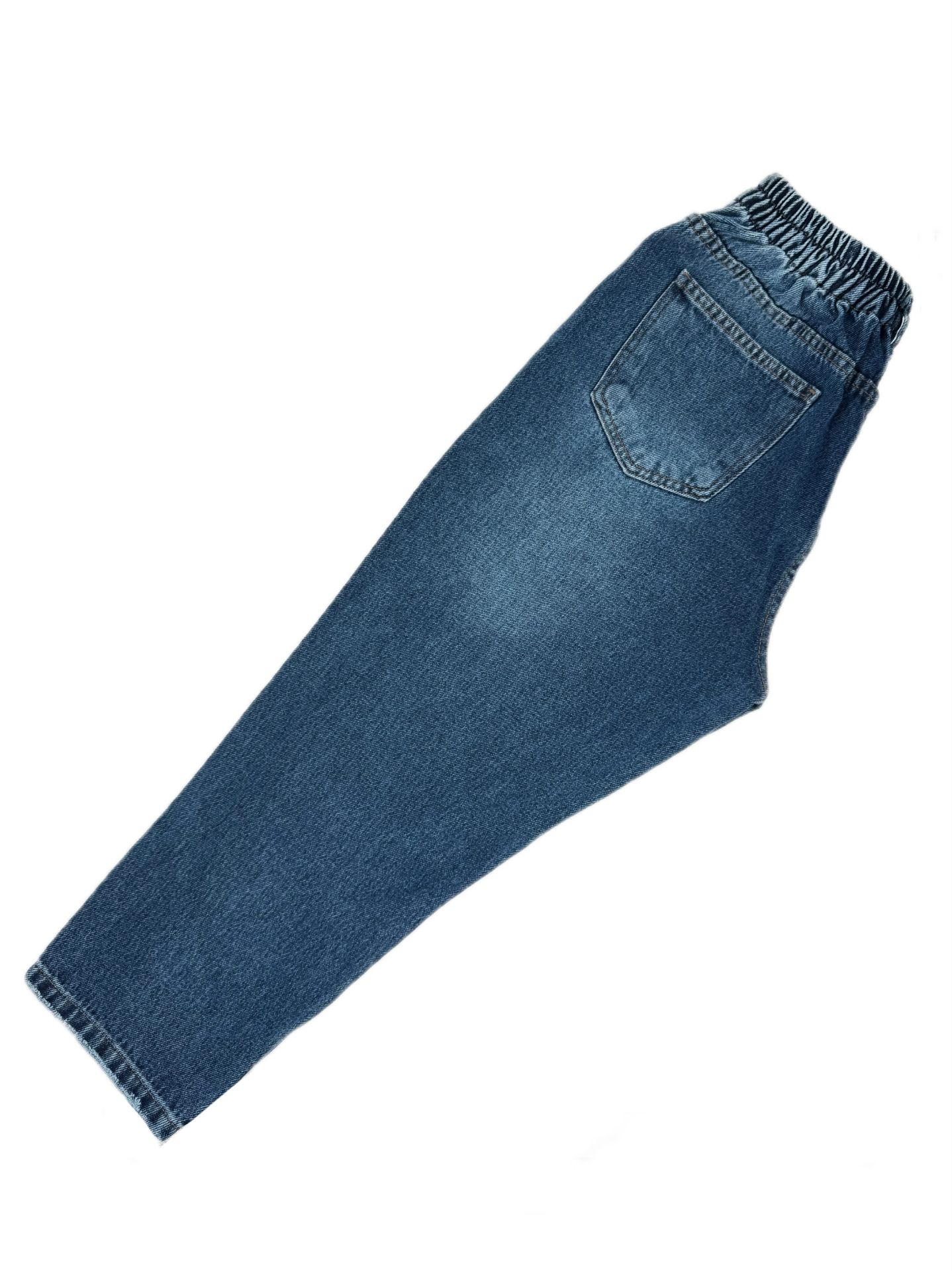 شلوار جین زنانه مام استایل ابی تیره | کد180860 - Image 2