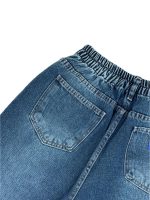 شلوار جین زنانه مام استایل ابی تیره | کد180860 - Image 4