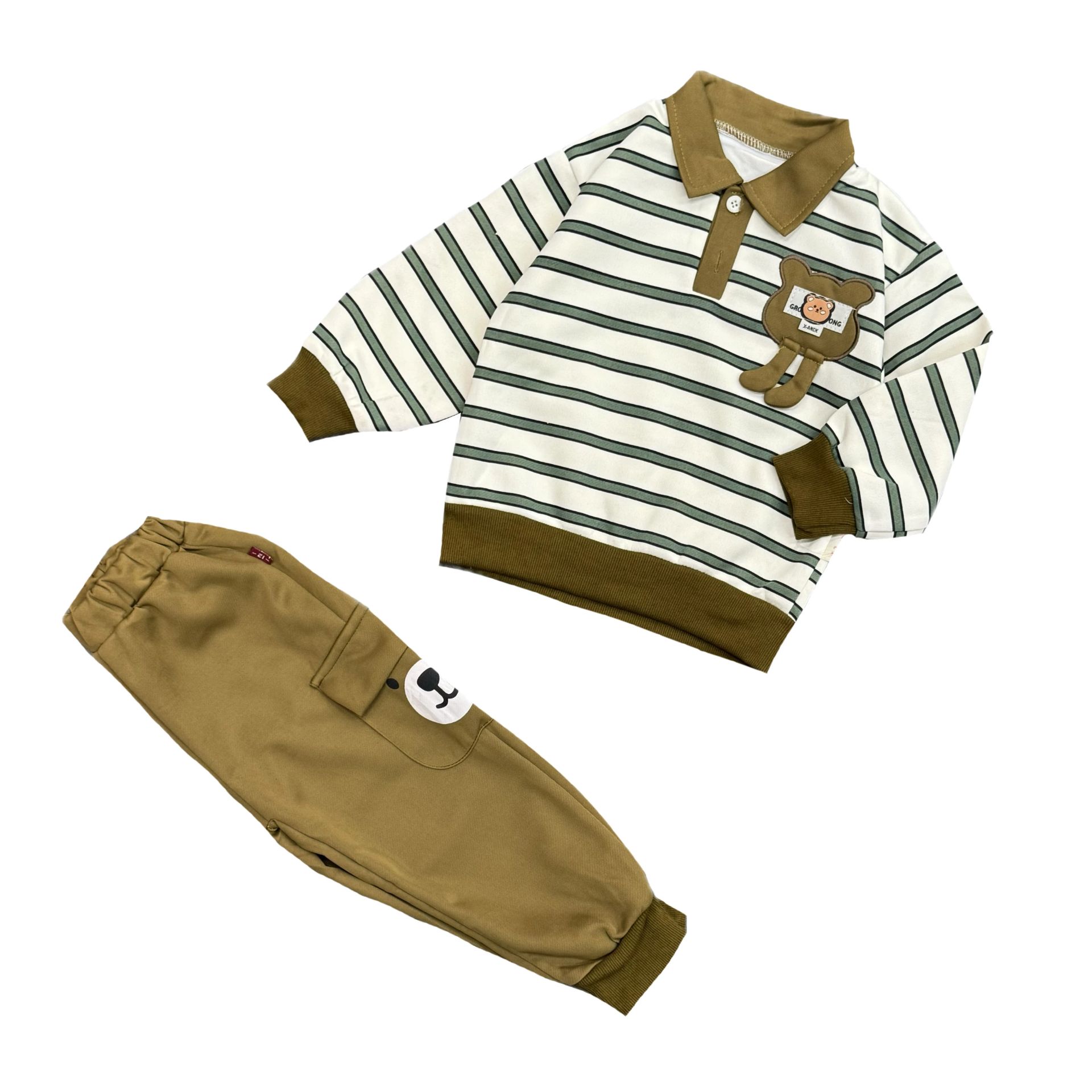 ست دو‌تکه اسپرت بچگانه طرح خرس