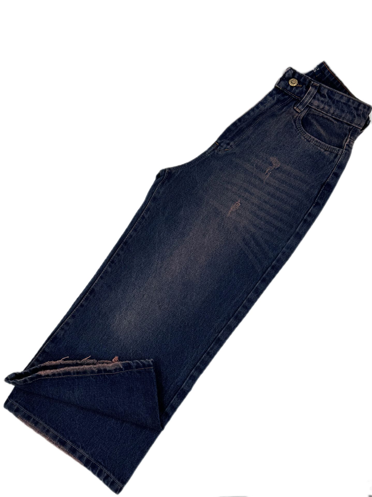 شلوار جین زنانه واید سورمهای | کد 505720 - Image 2