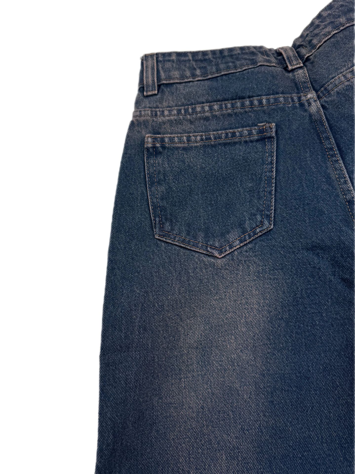 شلوار جین زنانه واید سورمهای | کد 505720 - Image 3