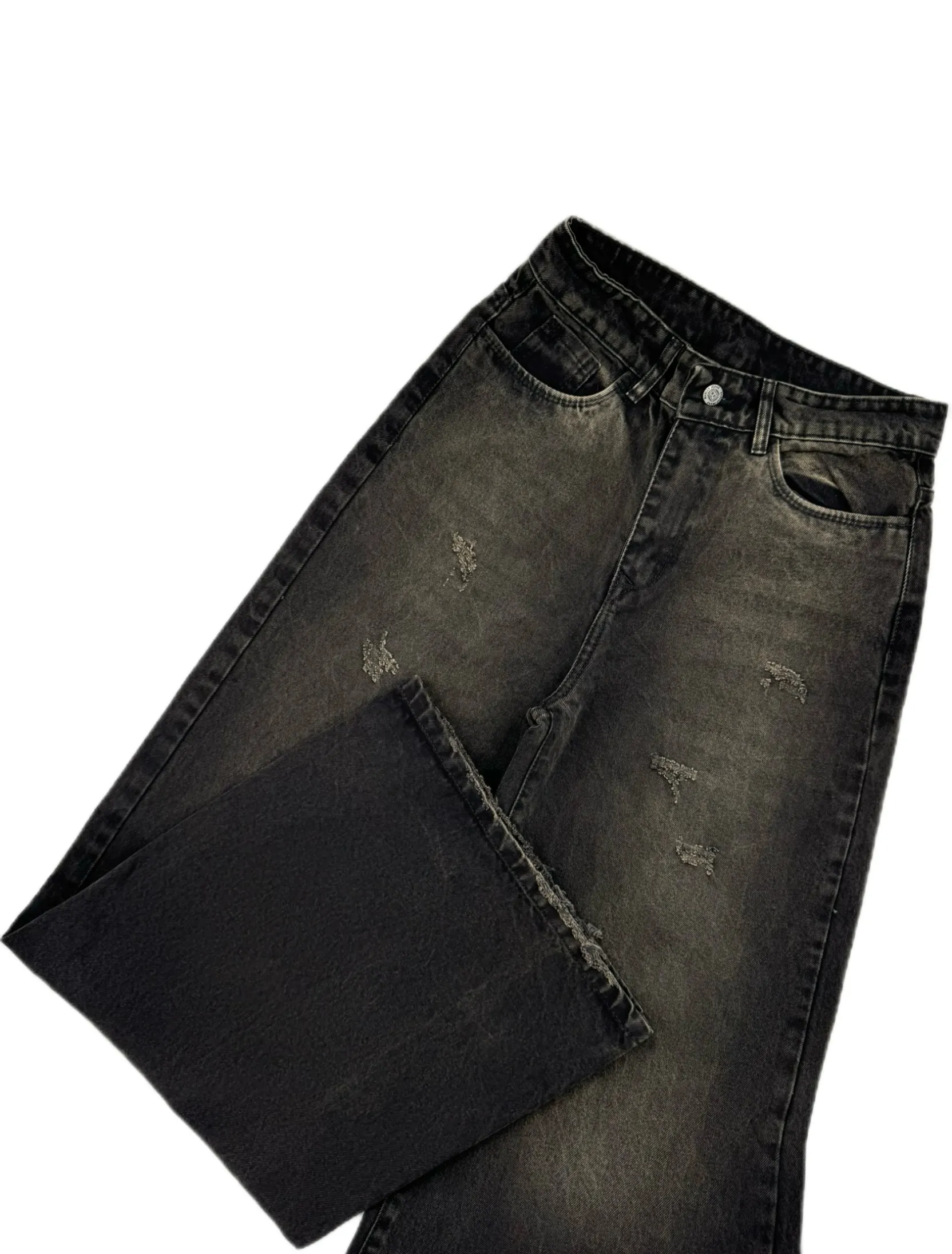 شلوار جین زنانه بگ مشکی | کد 163030 - Image 2