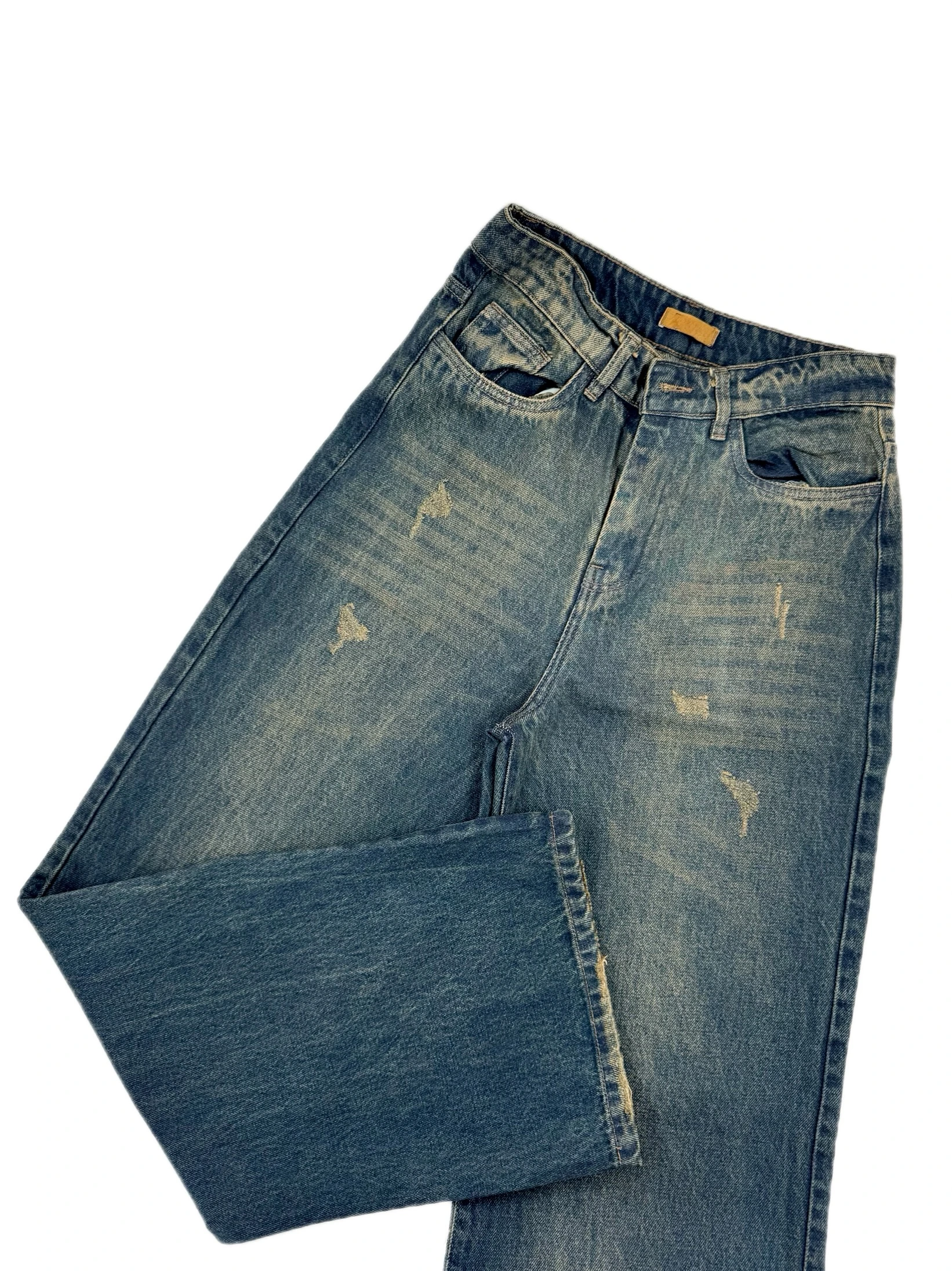 شلوار جین زنانه بگ آبی سنگشور | کد 163820 - Image 2