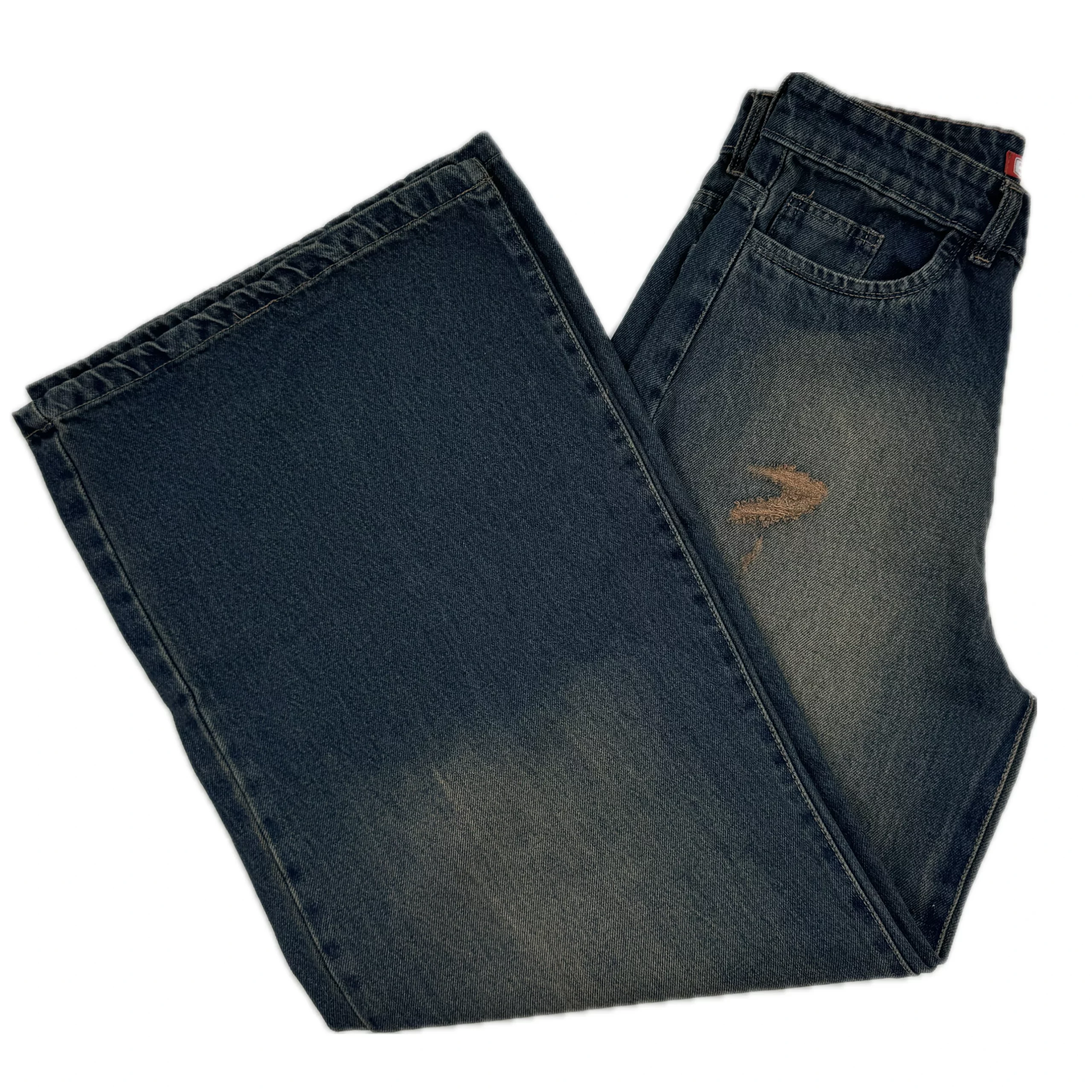 شلوار جین زنانه بگ آبی | کد 504730 - Image 2