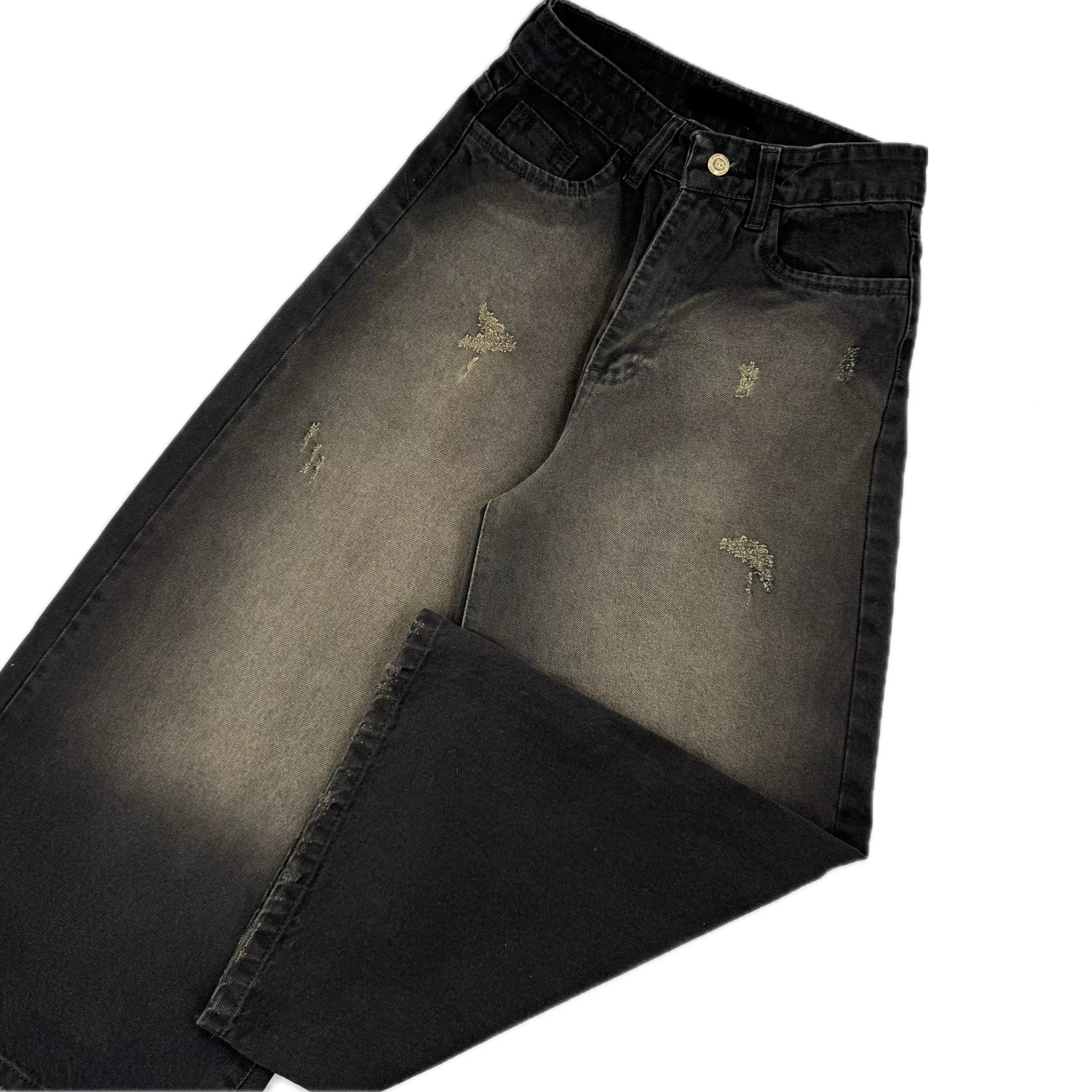 شلوار جین زنانه فول بگ ذغالی