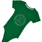 بادی زنانه نیم‌استین سبز