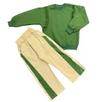 ست دوتکه دخترانه با طراحی خاص و جزئیات گیپوری