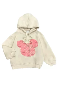 دورس دخترانه داخل پشمی هودی طرح عروسکی