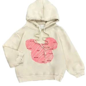 دورس دخترانه داخل پشمی هودی طرح عروسکی