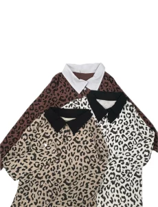 بلوز پاییزه پلنگی زنانه