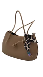  کیف بندی دستی متوسط قهوه‌ای | کد208901 - Image 2