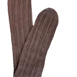 جوراب شلواری طرح گندم تک رنگ قهوه‌ای