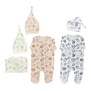 ست سرهمی و کلاه نوزادی