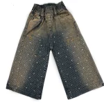 شلوار جين بچگانه شافل بگ نگینی