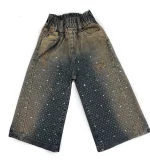 شلوار جين بچگانه شافل بگ نگینی