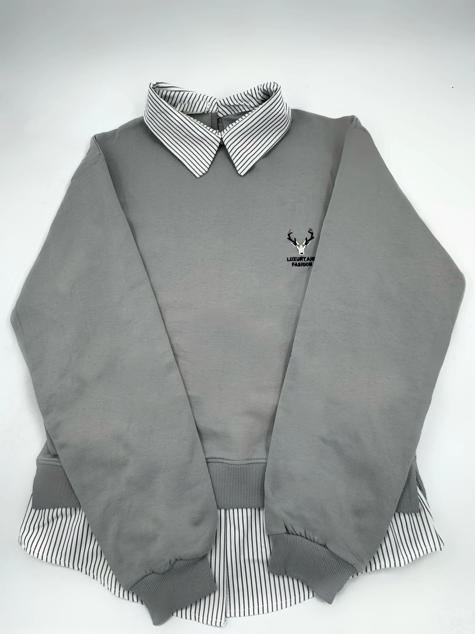 دورس زنانه یقه راه راه | کد118012 (ارسال رایگان)