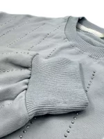 بلوز زنانه راه راه نگینی | کد1141 (ارسال رایگان) - Image 3