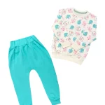 ست دورس و شلوار نوزادی طرح فیل