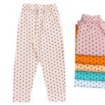 شلوار بچگانه راحتی خال خالی