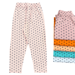 شلوار بچگانه راحتی خال خالی