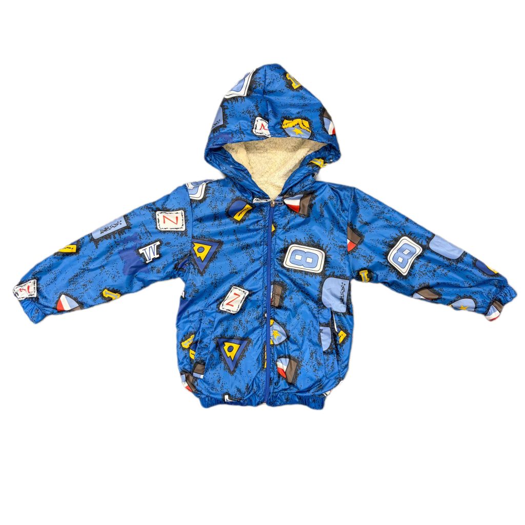 سویشرت پسرانه بارونی تو خز آبی