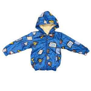 سویشرت پسرانه بارونی تو خز آبی