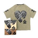 تیشرت دخترانه گت دار طرح پازل