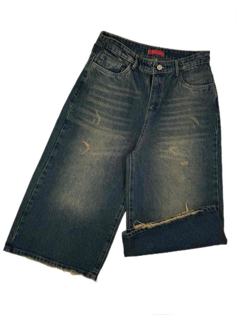 شلوار جين زنانه شورت بگ