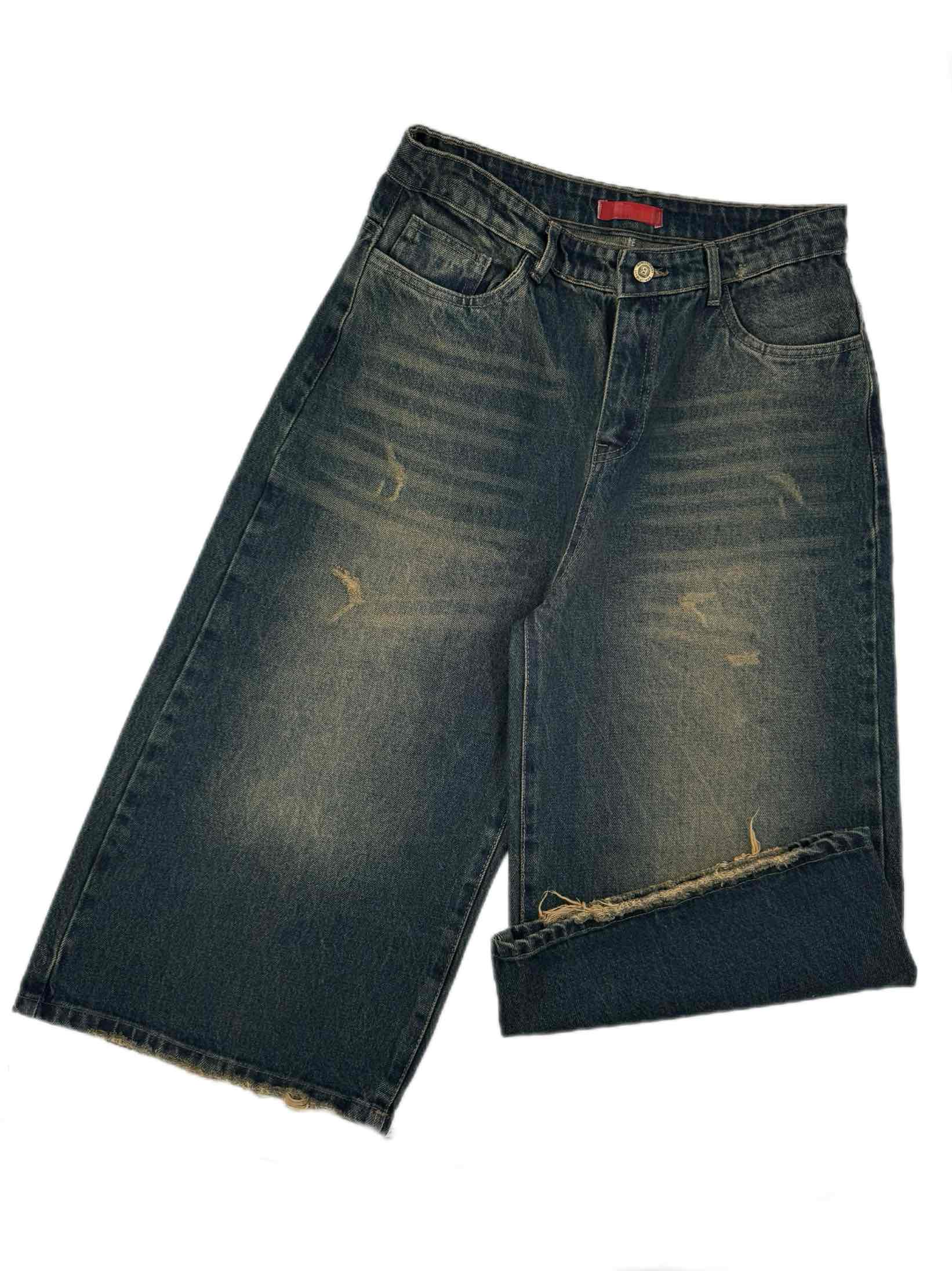 شلوار جين زنانه شورت بگ