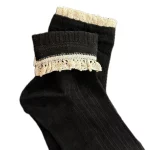 جوراب دخترانه لبه گیپور | کد 430910 - Image 2