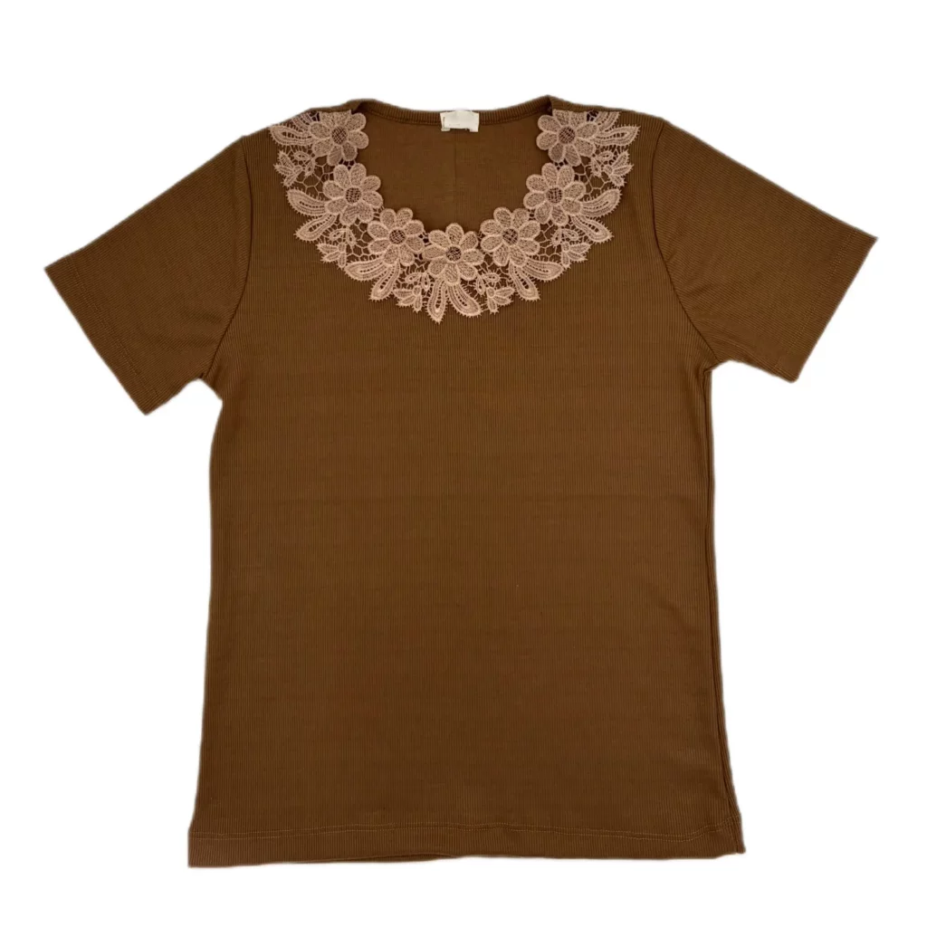 تیشرت زنانه یقه گیپور