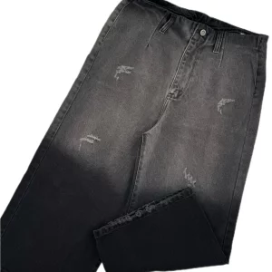 شلوار جین زنانه واید سنگشور زاپدار