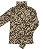 بلوز یقه اسکی پلنگی كبريتي  | کد  115115  ( ارسال رايگان) - Image 2