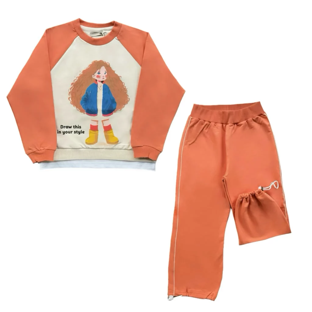 ست دوتيكه دخترانه طرح دختر