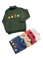 دورس بچگانه يقه اسكي سلانيك طرح ماريو | كد 202710 (ارسال رايگان) - Image 2