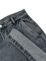 شلوار جين زنانه شورت بگ كثيف شور ال وي ترك| کد128360 - Image 2