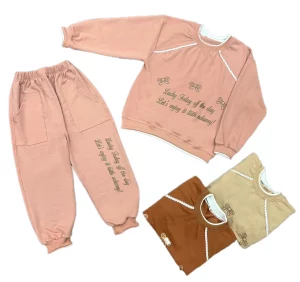 ست دورس و شلوار دخترانه پاپیون