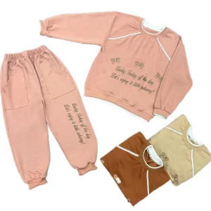 ست دورس و شلوار دخترانه پاپیون