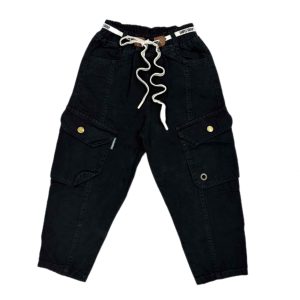 شلوار کارگو پسرانه کتان