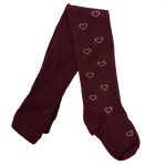 جوراب شلواری دخترانه زرشکی