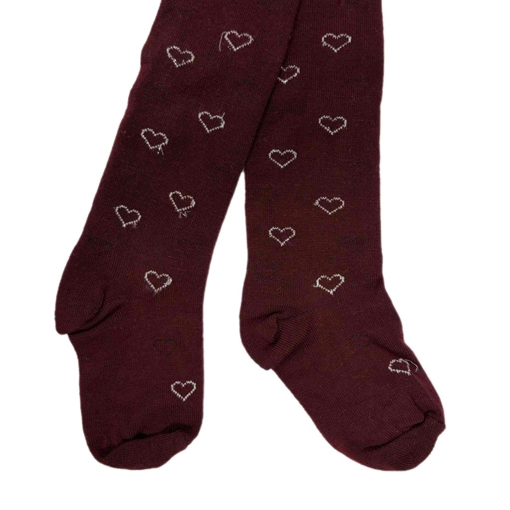 جوراب شلواری دخترانه زرشکی