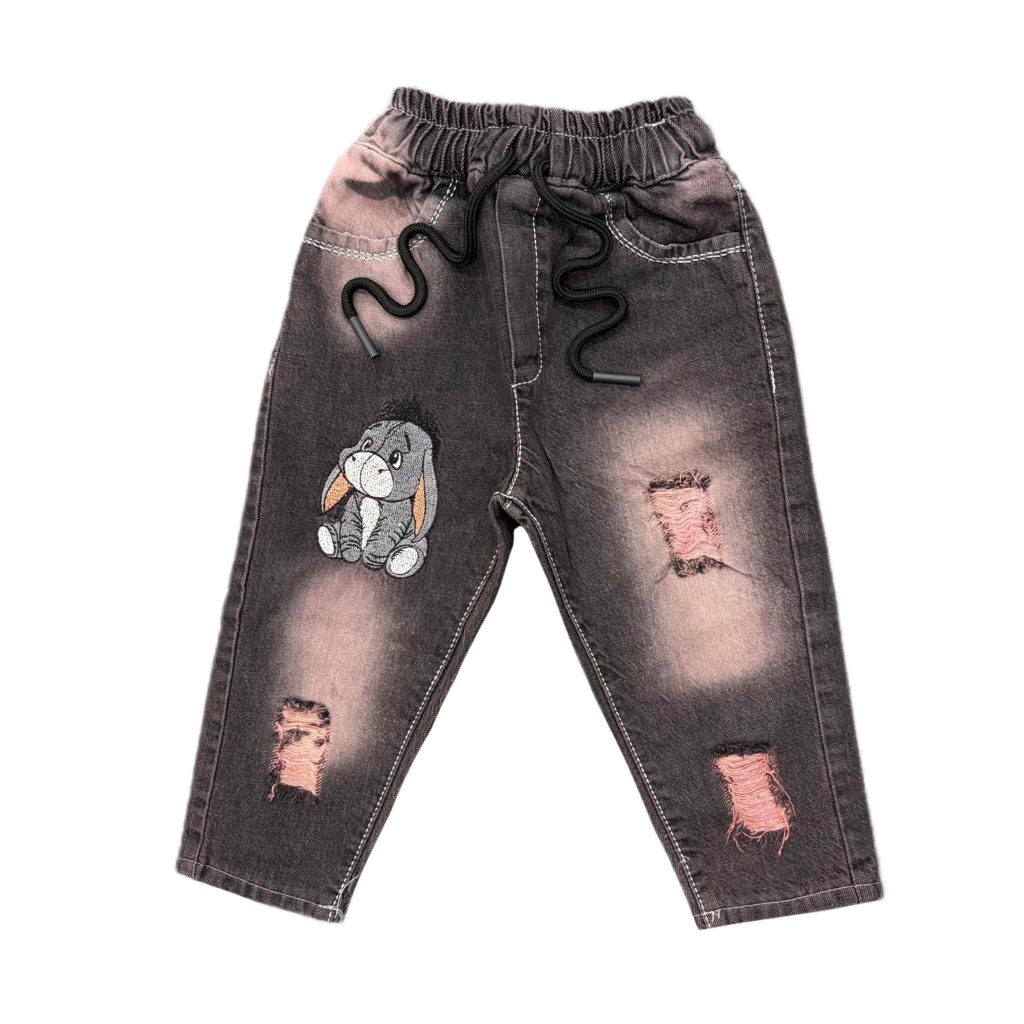 شلوار جین پسرانه زاپ دار سنگشور