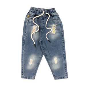 شلوار جین بچگانه اسپرت زاپدار