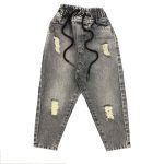 شلوار جین بچگانه اسپرت زاپ‌دار