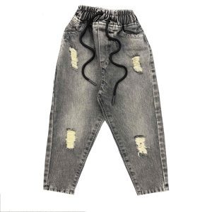 شلوار جین بچگانه اسپرت زاپ‌دار