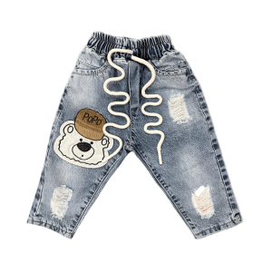 شلوار جین پسرانه زاپدار popo